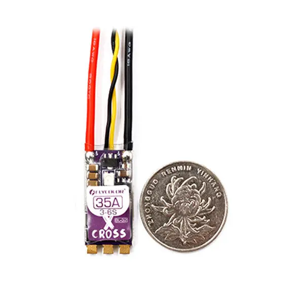 Flycolor X-Cross 35A Blheli_32 3-6S Dshot1200 Brushless Esc With Led Light For Rc Drone Fpv Racing 1