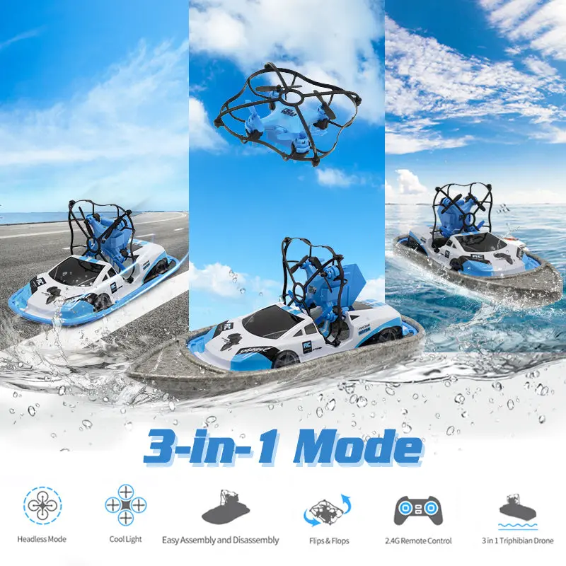 Flying Air Boat Toys For Kids Rc Boat Radio-Controlled Machine On The Control Panel Birthday Christmas Gift Remote Control Boat 1