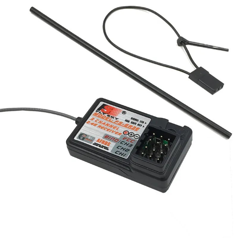 Flysky Fs-Gr3e 3 Channel 2.4G Gr3e Receiver With Failsafe Gt3b Gr3c Upgrade For Rc Car Truck Boat Gt3 Gt2 Transmitter 1