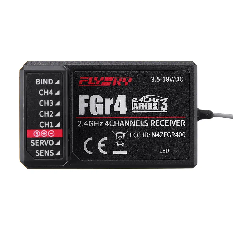 Flysky Fs-Gr4 2.4Ghz 4Ch Afhds Receiver For Fs-Nb4+Fs-Tr4 Fs-Fg4 Transmitter 1