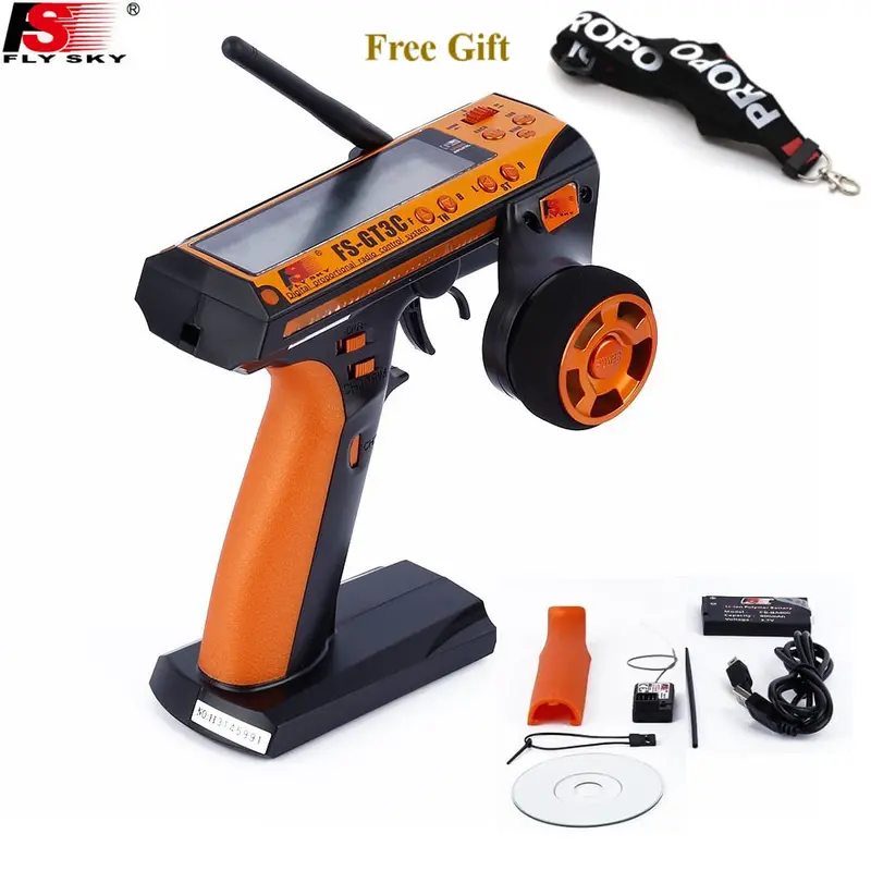 Flysky Fs-Gt3c Gt3c Transmitter Remote Control With Gr3e Receiver For Rc Car Truck Crawler Jeep Boat 4Wd 1