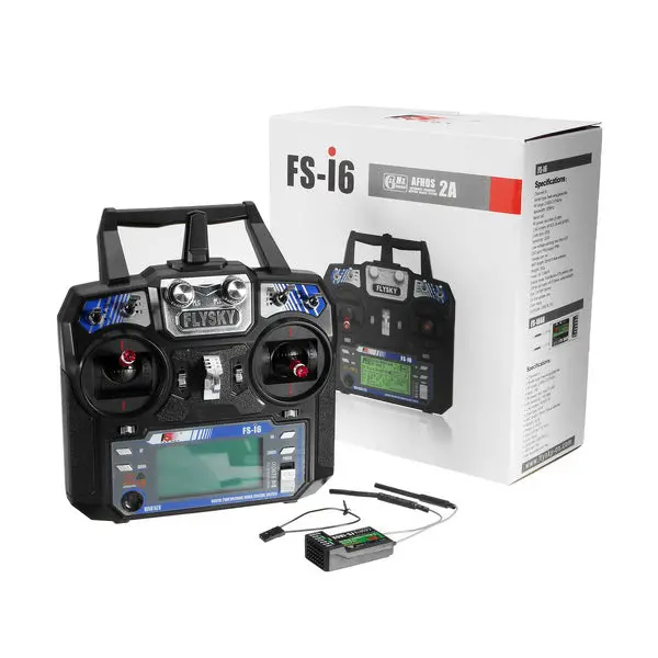 Flysky Fs-I6 2.4G 6Ch Afhds Rc Radion Transmitter With Fs-Ia6b Receiver For Rc Fpv Drone 1