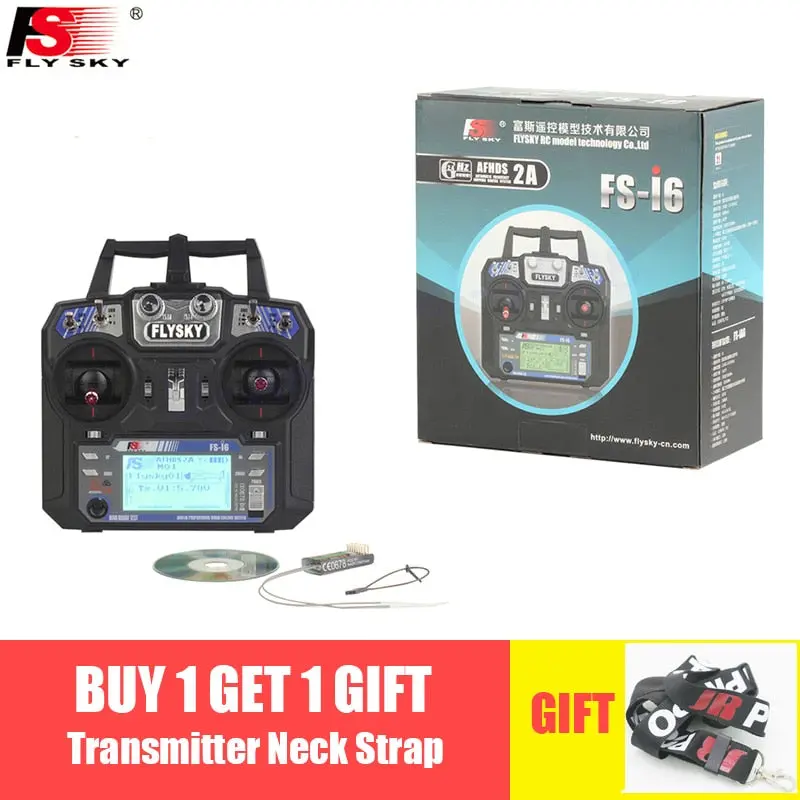 Flysky Fs-I6 2.4G 6Ch Afhds Rc Transmitter With Fs-Ia6 Fs-Ia6b Receiver For Airplane Heli Uav Multicopter Drone 1
