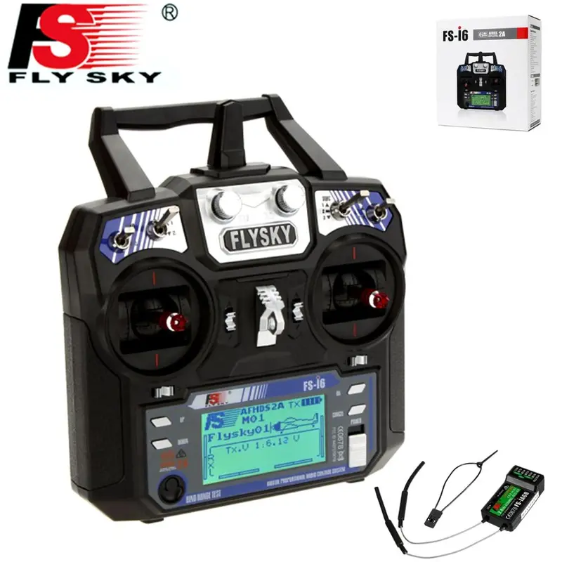 Flysky Fs-I6 Fs I6 2.4G 6Ch Afhds Rc Transmitter Controller With Fs-Ia6 Fs-Ia6b Receiver For Rc Helicopter Airplane Quadcopter 1