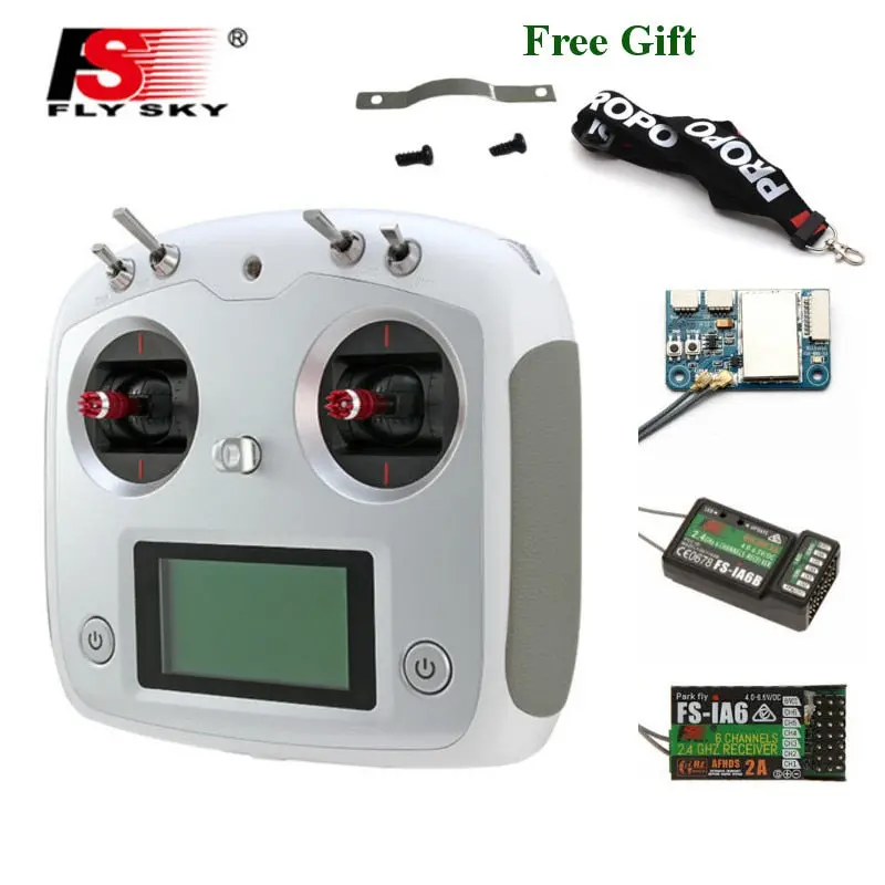 Flysky Fs-I6s I6s 2.4G 10Ch Afhds 2A Centering Throttle Transmitter With Holder Ia6b A8s Ia10b Receiver Retailbox Rc Fpv Drone 1