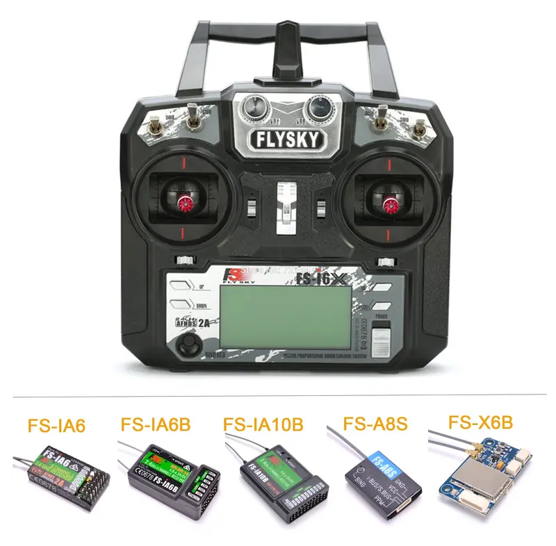 Flysky Fs-I6x I6x 2.4Ghz 10Ch Afhds 2A Rc Transmitter With Fs-Ia6b / Fs-Ia10b / Fs-X6b /Fs-A8s / Fs-Ia6 Receiver For Rc Airplane 1