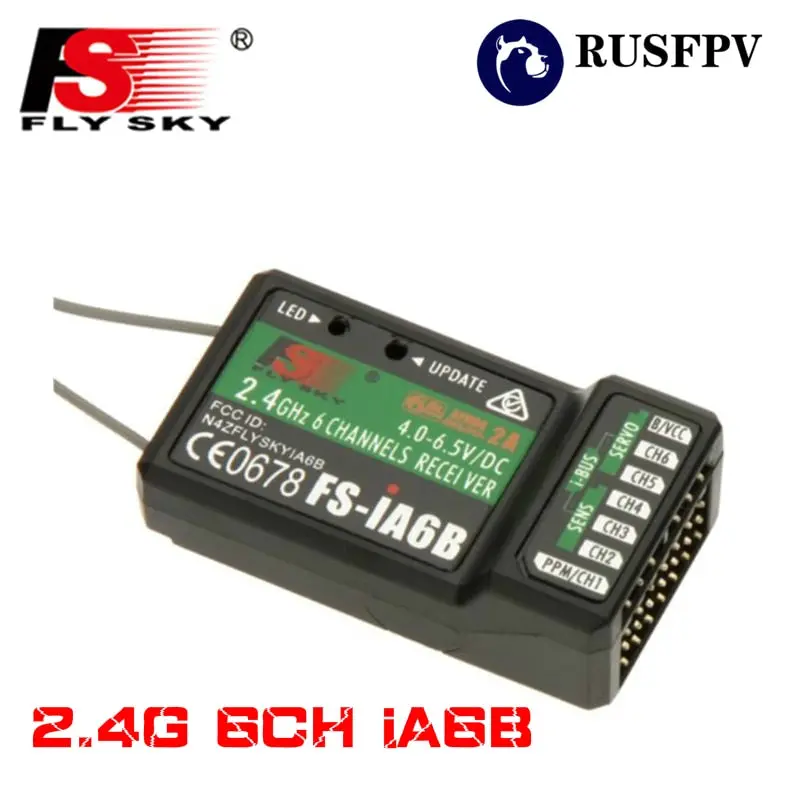 Flysky Ia6b 2.4G 6Ch Ppm Output With Ibus Port Receiver For Flysky Fs-I6 Fs-I10 I6x I6s Airplane Fpv Racing Drone Transmitter 1
