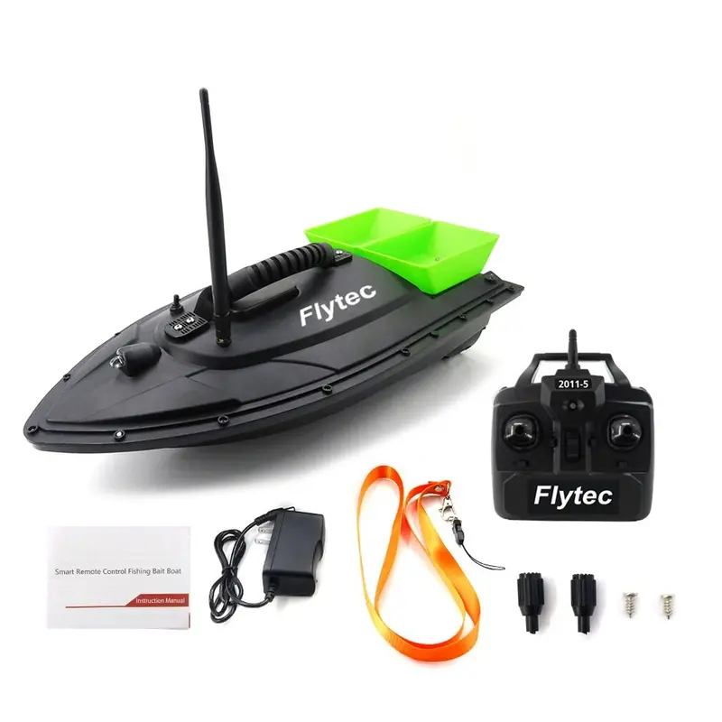 Flytec 2011-5 Fishing Tool Smart Rc Bait Boat Toy Dual Motor Fish Finder Fish Boat Remote Control Fishing Boat Ship Boat 1