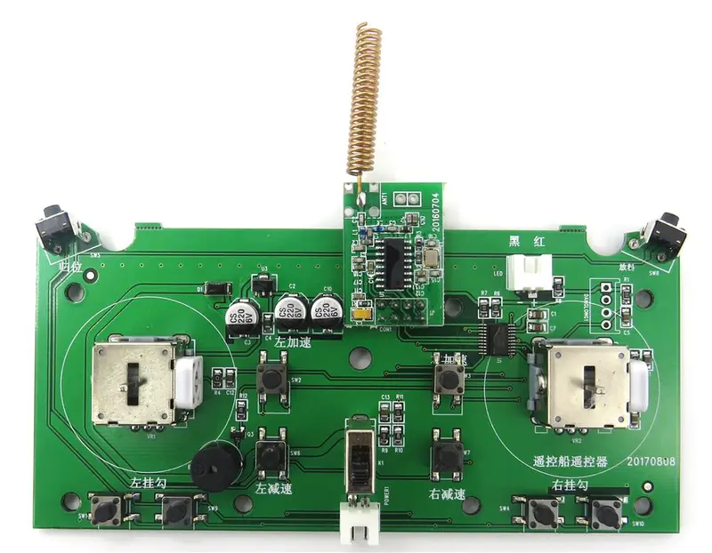 Flytec 2011-5 Generation Rc Boat Spare Parts Remote Control Circuit Board 2011-5.011 1