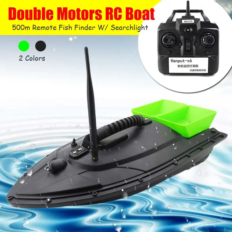 Flytec 2011-5 / V007 / V500 Electric Fishing Bait Rc Boat 500M Remote Fish Finder 5.4Km/H Double Motor Toys Kit / Rtr Version 1