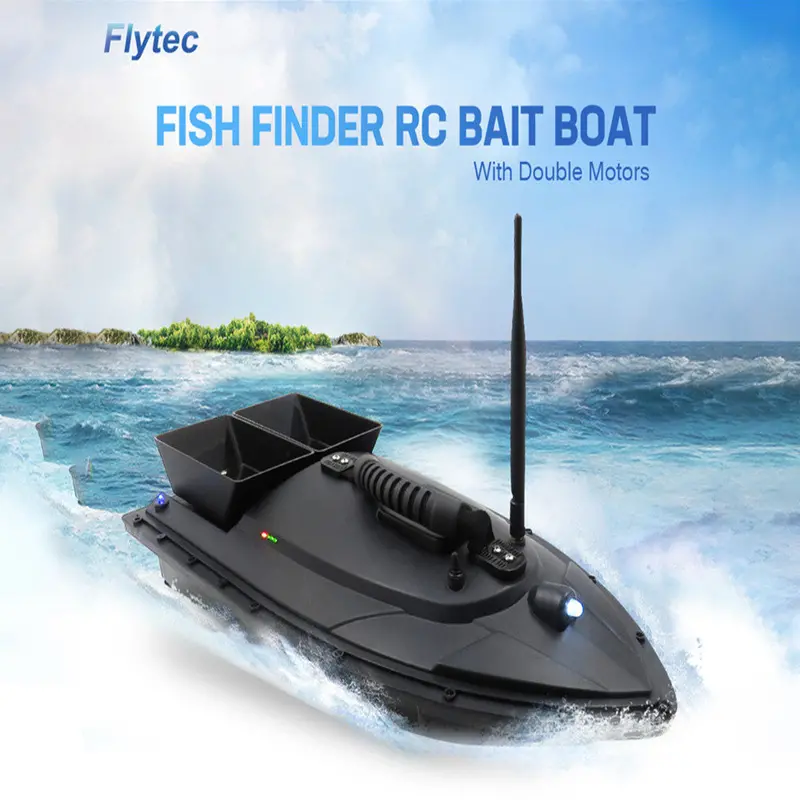 Flytec Hq2011-5 Rc Boat Intelligent Remote Control Nesting Boats Locating Fish Positioning 5.4Km/H Dual Motor Outdoor Kit /Rtr 3