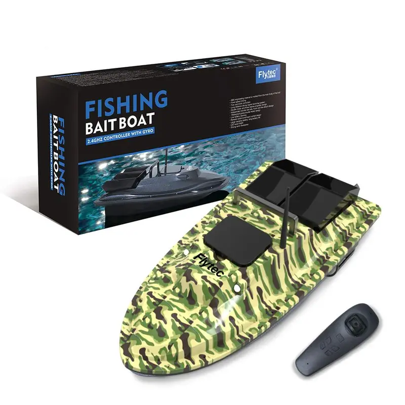 Flytec V500 V007 Fishing Bait Rc Boat 500M Remote Fish Finder 5.4Km/H 2-24H Using Time Double Motor Outdoor Toy With Transmitter 1