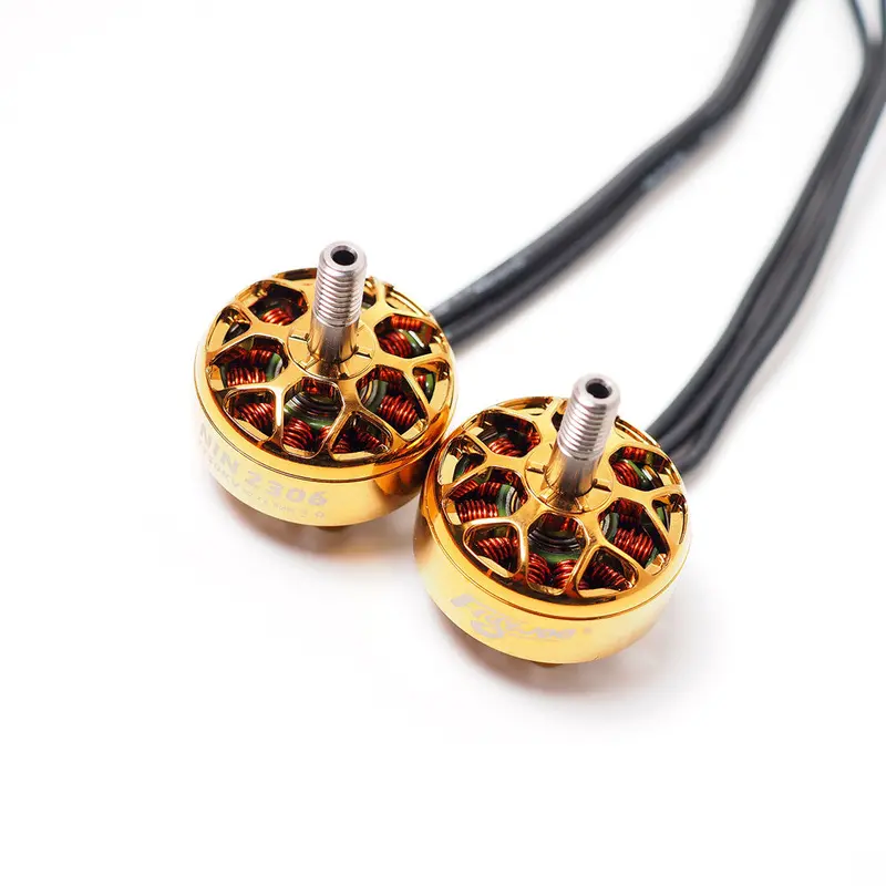 Flywoo Nin N2306 2306 2-6S Fpv 1750/2450/2750Kv Brushless Motor Gold Silver For Rc Drone Fpv Racing 5