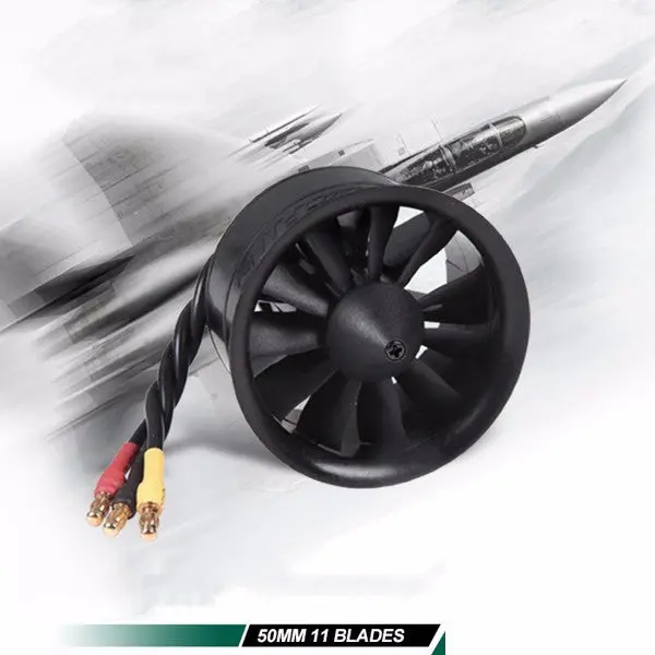Fms 50Mm 11 Blades Ducted Fan Edf With 2627 Kv4500 Kv5400 3S 4S Brushless Motor 1