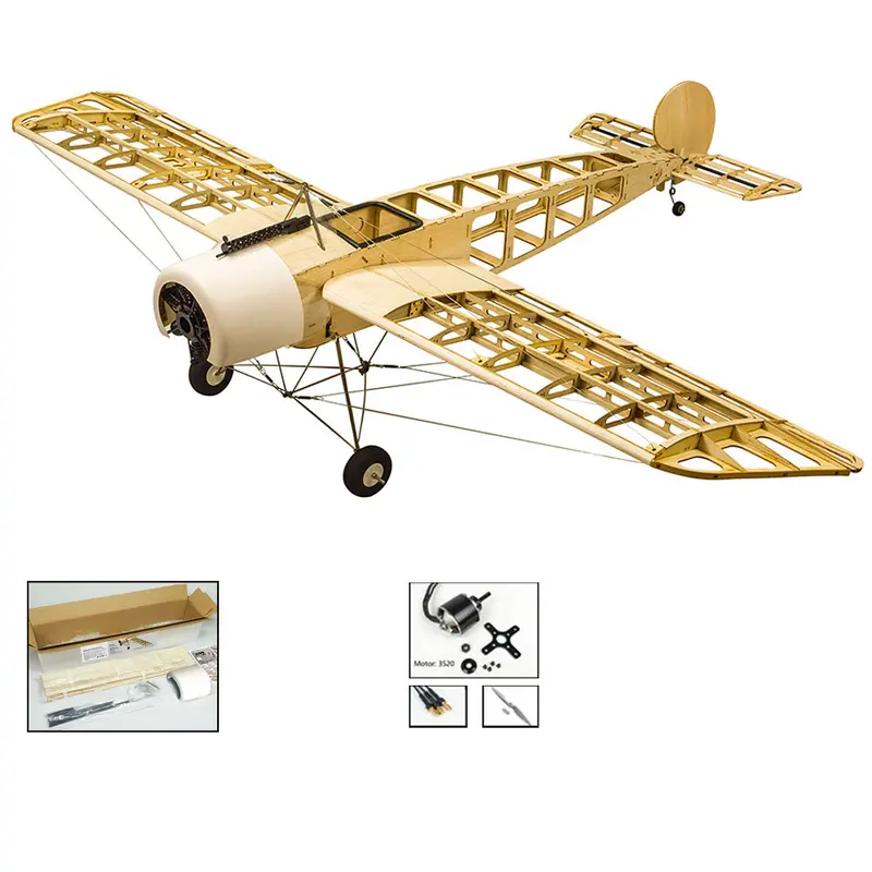 Fokker E.Iii Wingspan 1520Mm Eindecker Ww1 Fighter Laser Cut Balsa Rc Airplane Kit 1