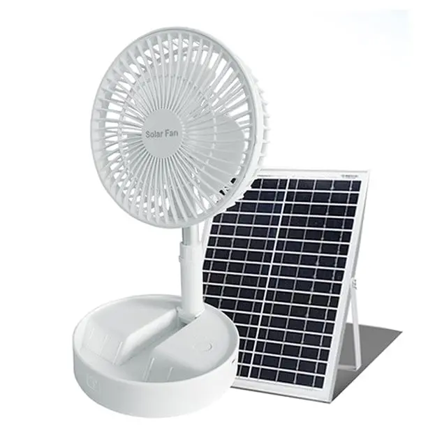 Foldable Desktop Solar Fan T8 1