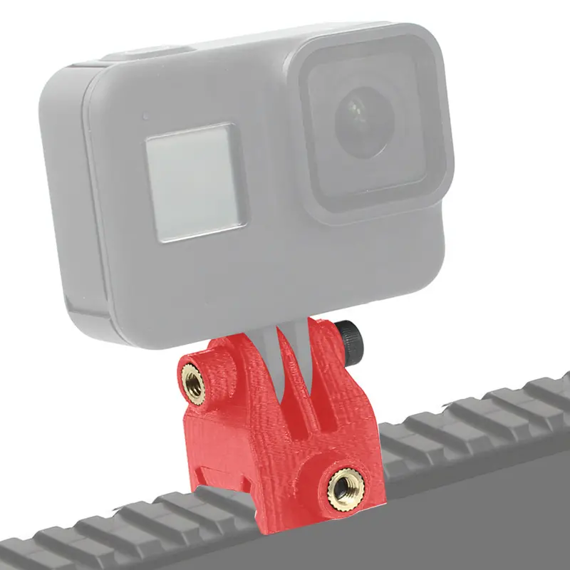 For Gopro/Eken Action Camera Mount Guide Lead Rail Adapter Slide Way Clamp Holder Cold Shoe Base 3D Printed For Fpv Drone Gimbal 1
