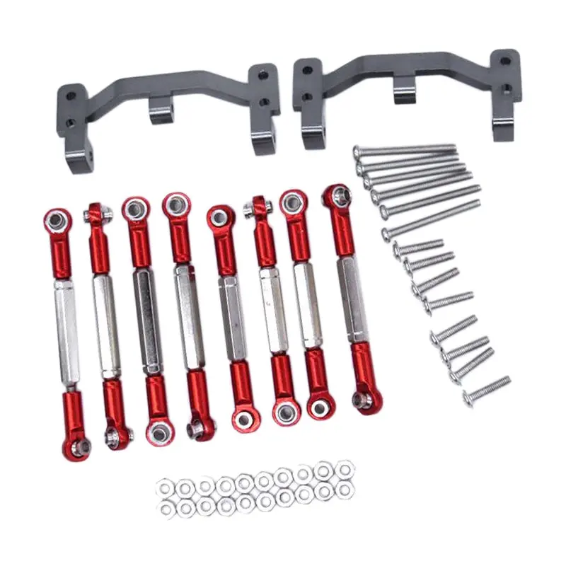 For Wpl B1 B-1 B14 B-14 B24 B-24 C14 1/16 Rc Car Spare Parts Upgrade Metal Pull Rod Steering Pull Rod Servo Rod Pull Rod Base 1