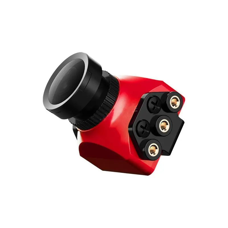 Foxeer Arrow Mini Pro 2.5Mm 650Tvl 4:3 Wdr Fpv Camera Built-In Osd With Bracket Ntsc/Pal Black/Red 1