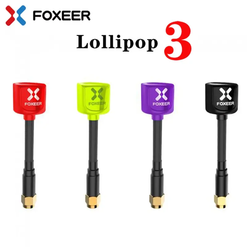 Foxeer Lollipop 3 V3 Antenna 5.8G 2.5Dbi Tx Rx Rhcp Sma Rpsma Ufl Straight/Angle Mmcx Fpv Antenna For Rc Drone 1