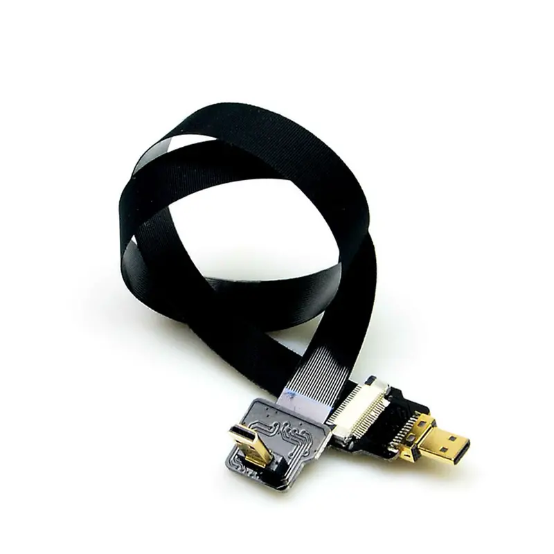 Fpv Flat Slim Hdmi Cable Micro To Micro Hdmi 90 Degree Angle For Fpv Monitor Camera 1