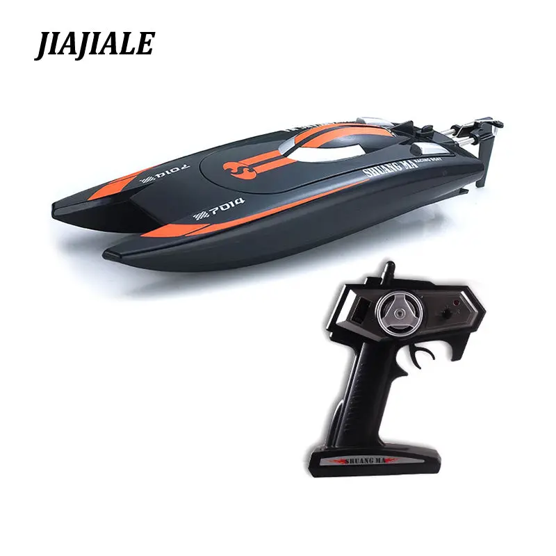 Free Shipping Double Horse Dh7014 2.4G Speed Rowing Boat Remote Radio Control Servo Speedboat With Super Water Cooled Motor 1
