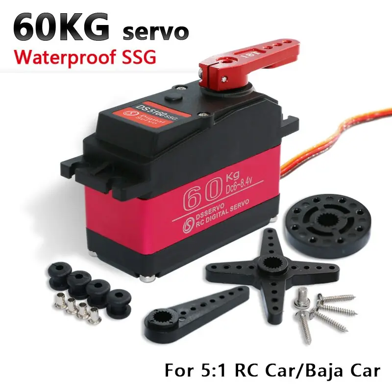 Free Shipping Ds5160 Ssg Rc Servo 60Kg High Torque Digital Servo For Rc Model Helicopter Parts 1/5 Rc Car Helicopter 1