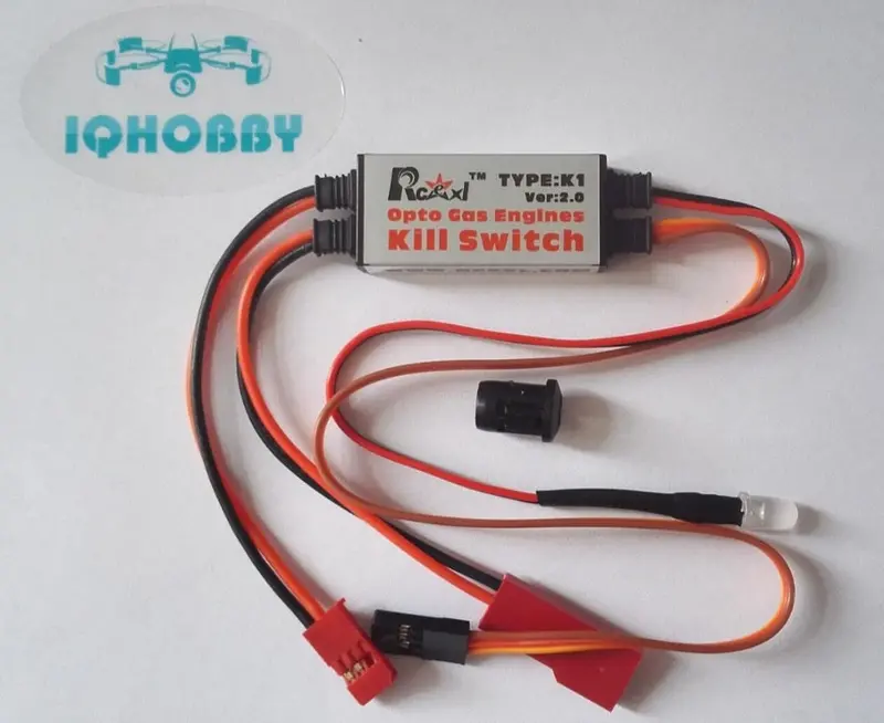 Free Shipping Rcexl Opto Gas Engines Remote Kill Switch K1 V2.0 For Rc Model Gasoline Airplane 1