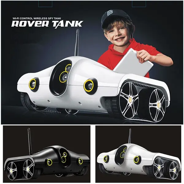Free Shipping Wifi Controll Wireless I-Spy Tank With Photographs, Video, Camera Function, Wi-Fi Rover Tank 1
