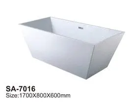 Freestanding White Bathtub Sa-7016 1