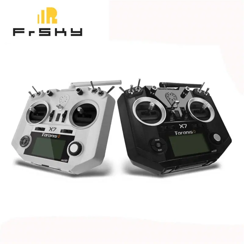 Frsky Accst Taranis Q X7 2.4G 16Ch Mode 2 Transmitter Remote Controller White Black International Version For Frsky X/D/ V8-Ii 1