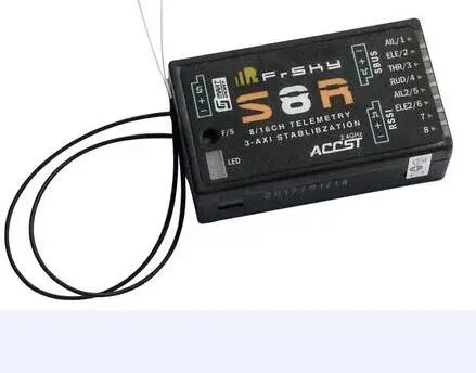 Frsky S8r 16Ch 3-Axis Stablibzation Rssi Pwm Output Telemetry Receiver With Smart Port 1
