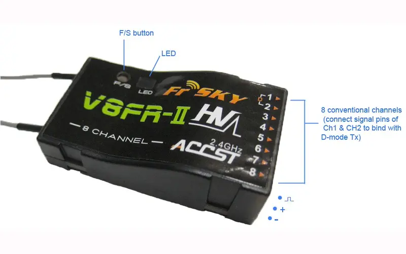Frsky V8fr-Ii 2.4Ghz 8Channels Accst Receiver 1
