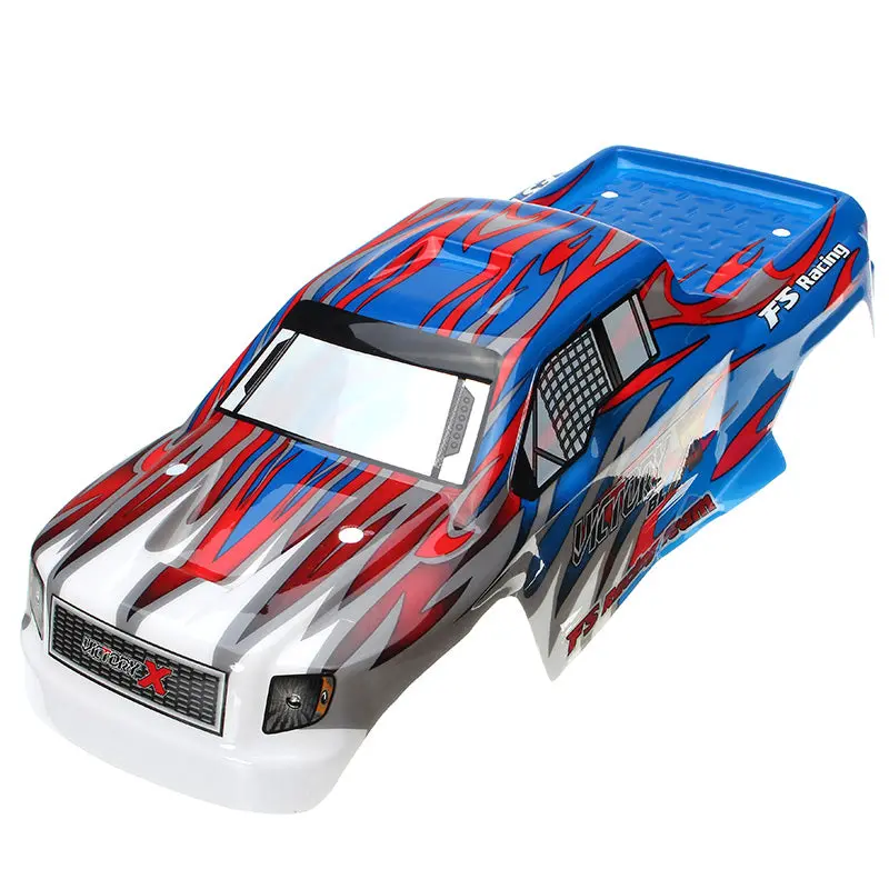 Fs Racing 538551 Red & Blue Rc Car Shell Fs53692 1/10 Rc Car Parts 1