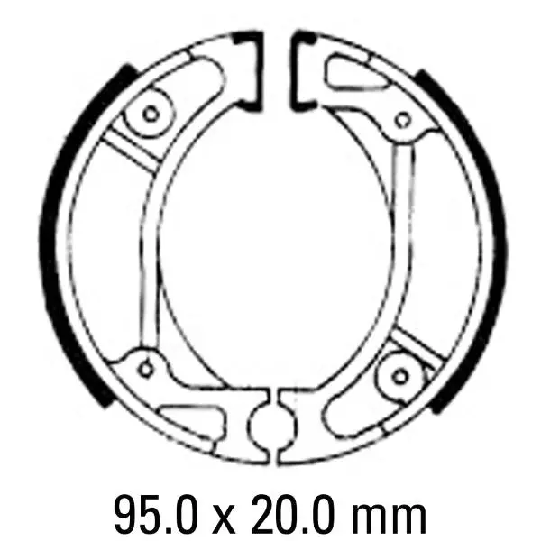 Fsb714 Honda Brake Rear Shoes 1