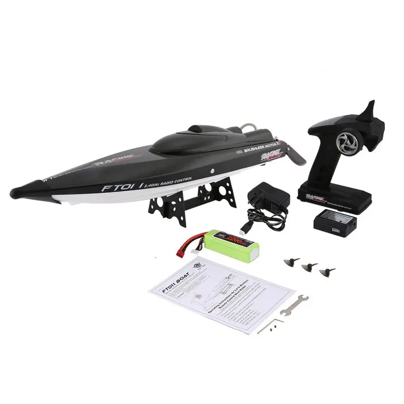 Ft011 Ft012 Rc Boat 2.4G High Speed Brushless Motor Built-In Water Cooling System Remote Control Racing Speedboat Rc Toys Gift 1