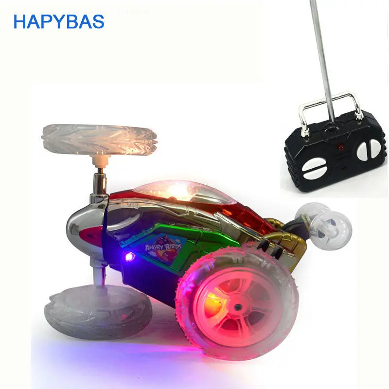 Funny Mini Rc Car Remote Control Toy Stunt Car Monster Truck Radio Electric Dancing Drift Model Rotating Wheel Vehicle Motor 1
