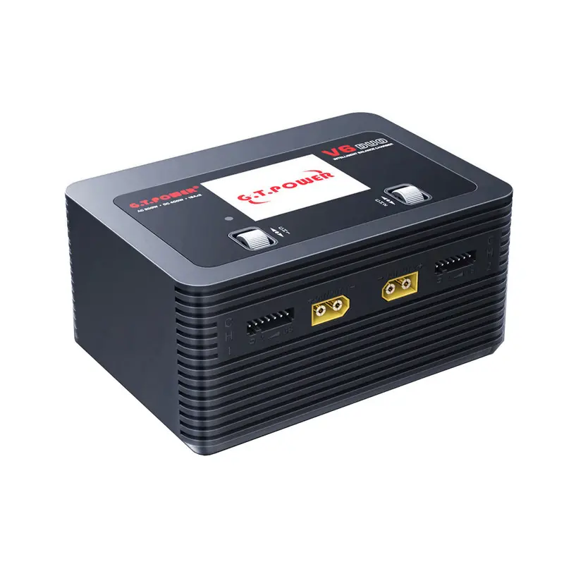 G.T.Power V6 Duo Ac 200W Dc 400W 2X16a Battery Charger Discharger For 1-6S Lipo Battery 1
