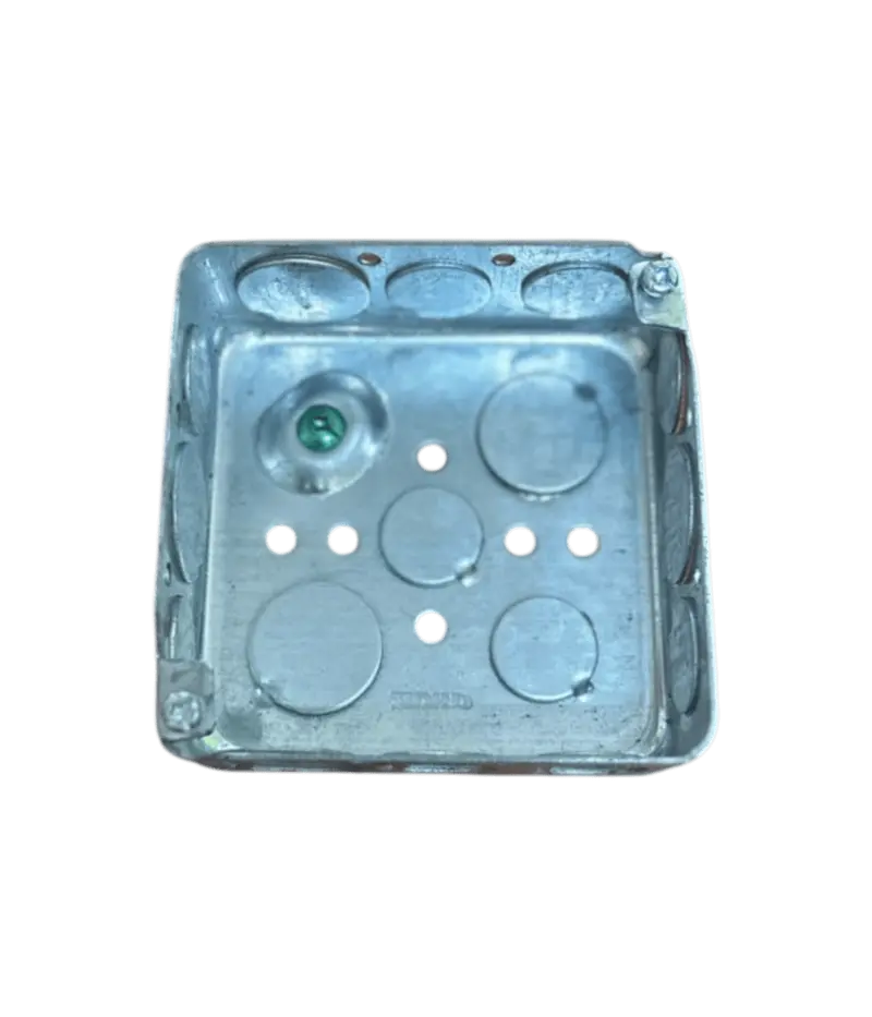 Galvanized Square Box Without Cover 4" X 4" 1