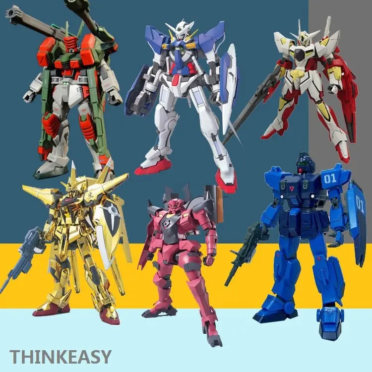 Gaogao Gundam Model Hg 1/144 Justice Freedom 00 Destiny Armor Unchained Mobile Suit Kids Toys With Holder 1