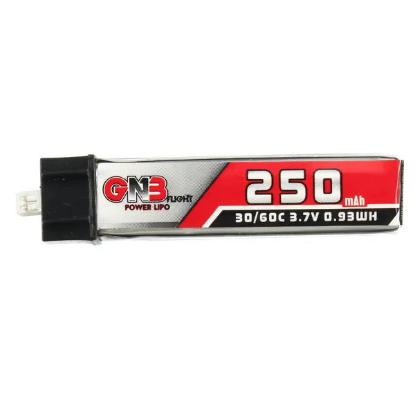 Gaoneng 3.7V 250Mah 1S 30C/60C Ph1.25 Plug Lipo Battery For Blade Nano Qx Cpx And Tiny Whoop 1