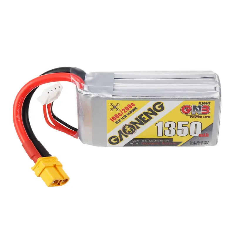 Gaoneng Gnb 11.1V 1350Mah 100C 3S Lipo Battery Xt60u-F Plug For Iflight Nazgul5 227Mm 1