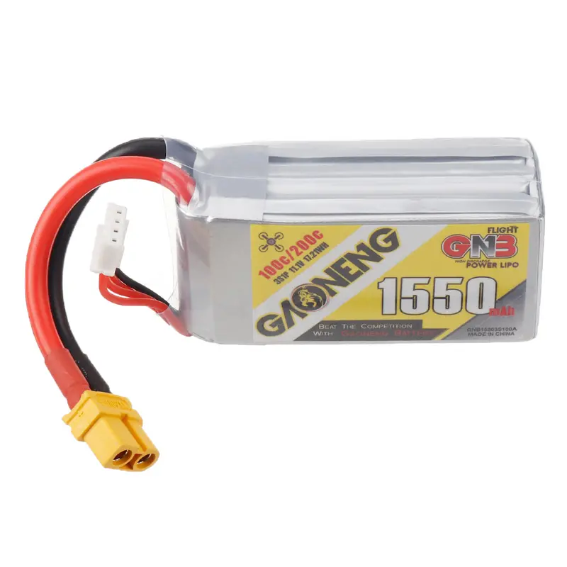 Gaoneng Gnb 11.1V 1550Mah 100C 3S Lipo Battery Xt60 Plug For Geprc Cinerun Hd3 3 Inch Fpv Racing Drone 1
