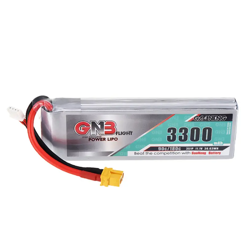 Gaoneng Gnb 11.1V 3300Mah 90C 3S Lipo Battery Xt60 Plug For For Fixed Wing Vehicle Rc Model 1