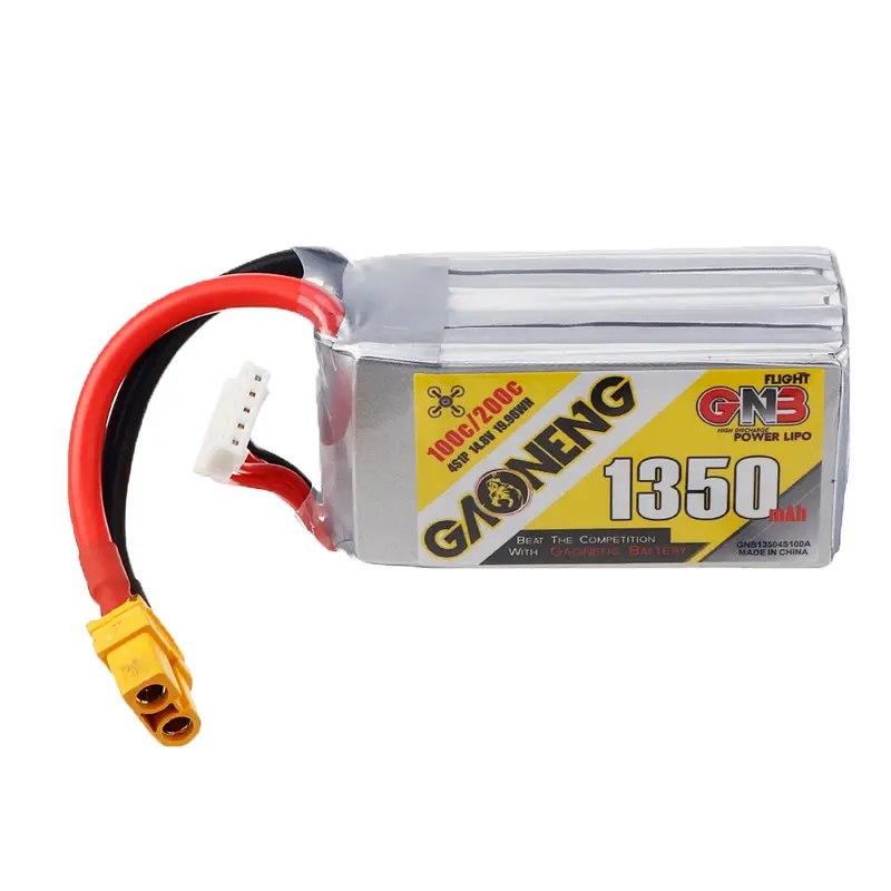 Gaoneng Gnb 14.8V 1350Mah 100C 4S Lipo Battery Xt60 Plug For Merica 5 Inch Fpv Racing Drone Frame 1