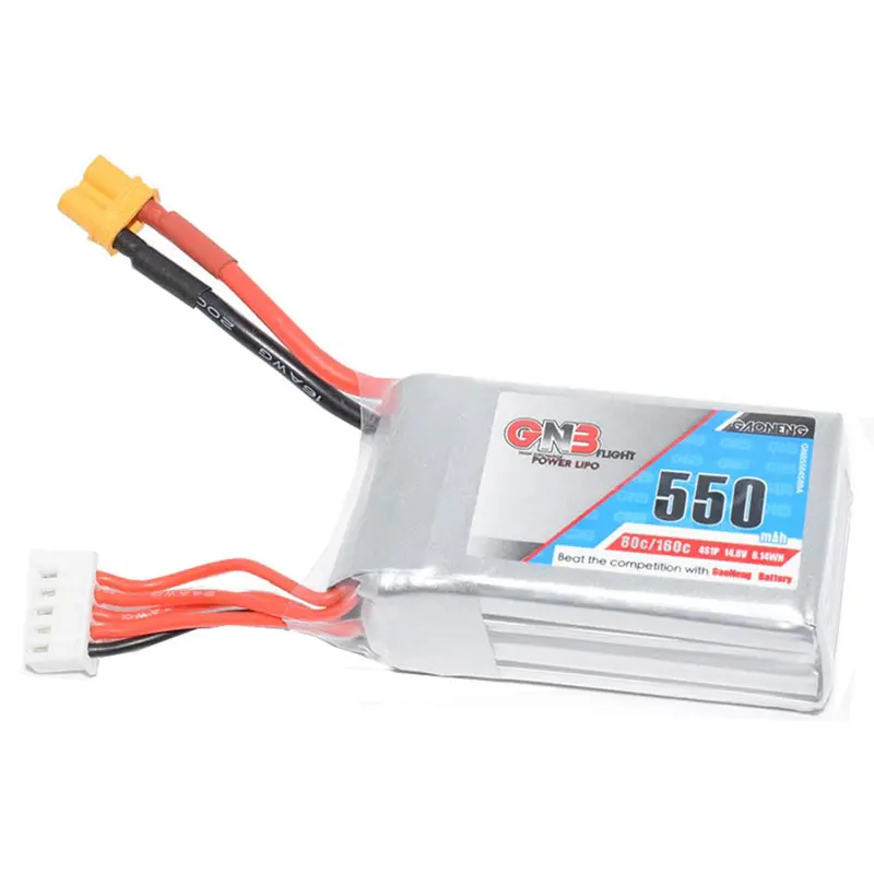 Gaoneng Gnb 14.8V 550Mah 80C/160C 4S Lipo Battery With Xt30 Plug For Rc Fpv Racing 1