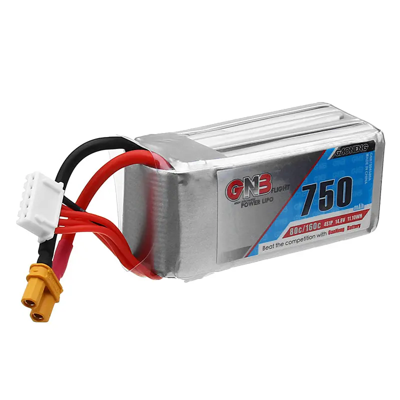 Gaoneng Gnb 14.8V 750Mah 80C 4S Xt30 Plug Lipo Battery For Rc Drone 1