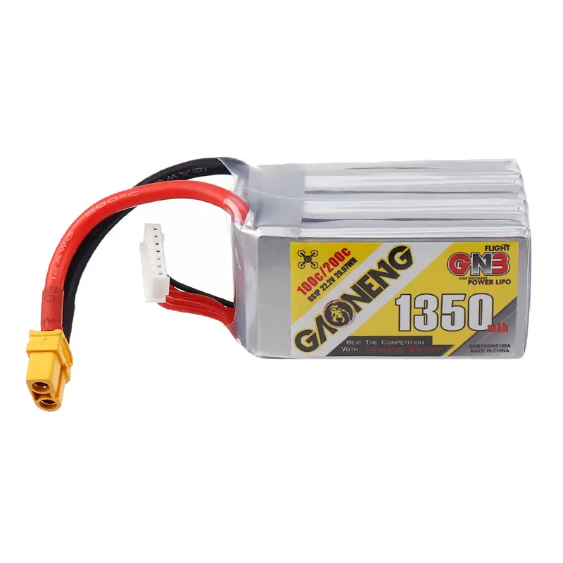 Gaoneng Gnb 22.2V 1350Mah 100C 6S Lipo Battery Xt60 Plug For Hyperlite Floss 2.1 Team Edition Drone Frame 1