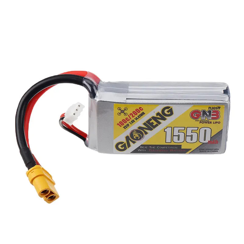 Gaoneng Gnb 7.4V 1550Mah 100C 2S Lipo Battery Xt60 Plug For Fpv Racing Drone 1