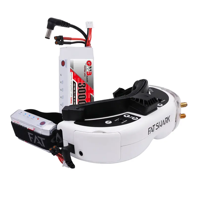 Gaoneng Gnb 7.4V 3000Mah 5C 2S Dc5.5/Xt60u-F Plug Lipo Battery For Fat Shark Fpv Goggles 1